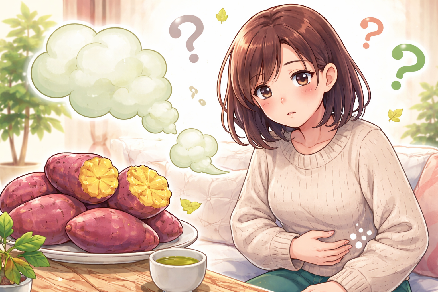 さつまいも おなら いつまで続く？