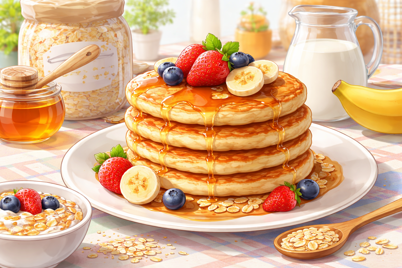オートミールパンケーキは太るの？
