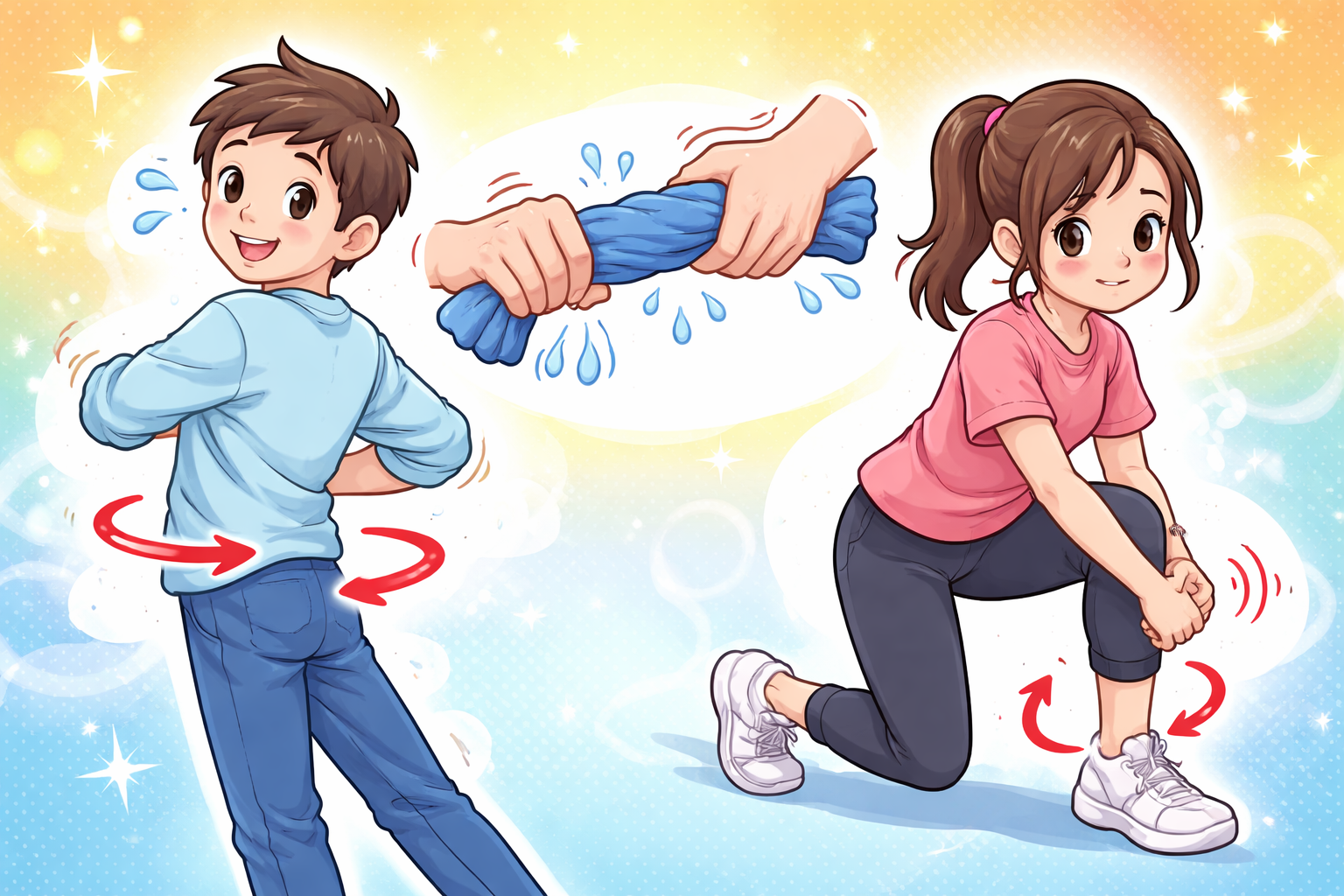 ひねる ねじる よじる 違いは？