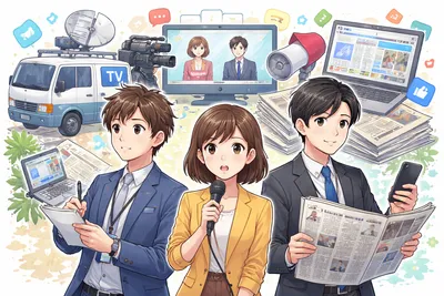 メディア マスメディア マスコミ 違いは？