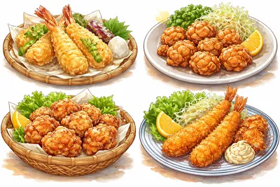 天ぷら からあげ 竜田揚げ フライ 違いは？